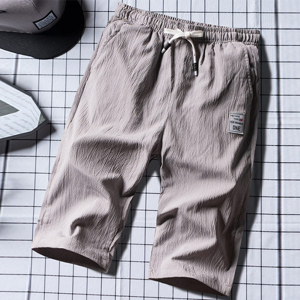 Pantalones de lino cómodos y transpirables para hombres.