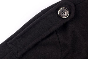 Plus Size Buttoned Solid Casual Shawl Collar Coat