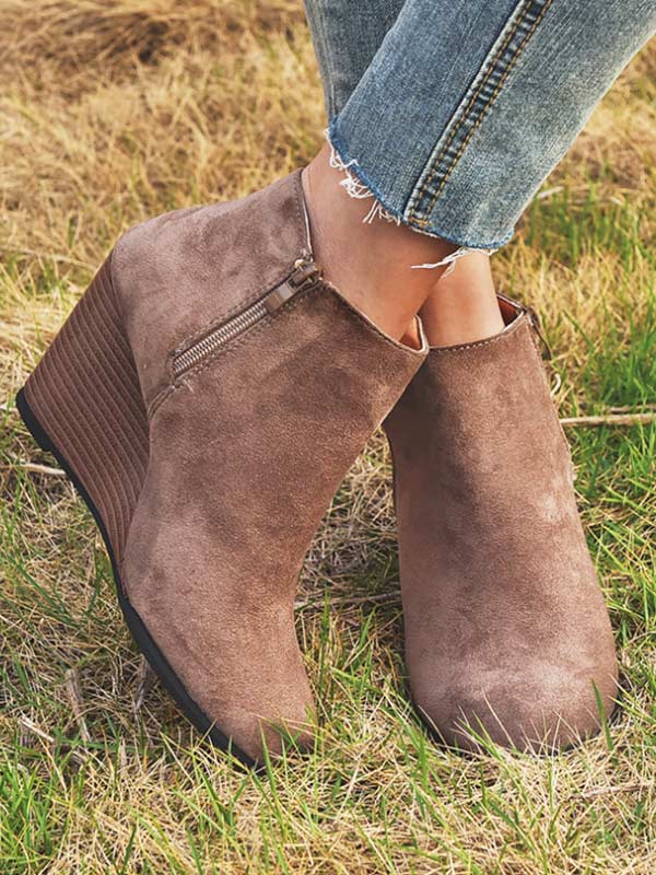 Damen Vintage Fashion Wedge Schuhe