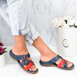 Women summer flowers comfortable sandals