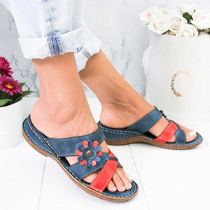 Women summer flowers comfortable sandals