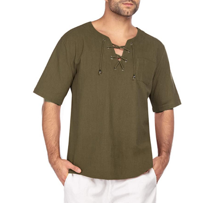 Camisa de manga corta para hombre