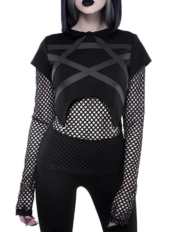 Camiseta de mujer &quot;en uno&quot; con malla