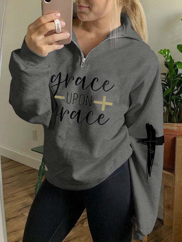 Damen Grace Upon Grace Zip Sweatshirt