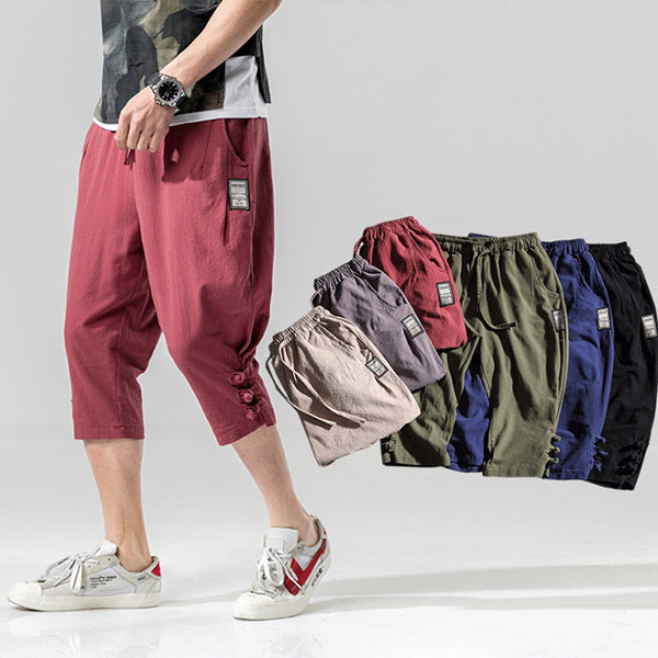Pantalones cortos sueltos japoneses para hombres