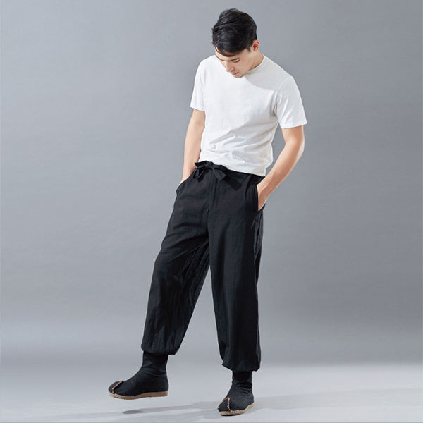 Lona de algodón de estilo chino para hombres