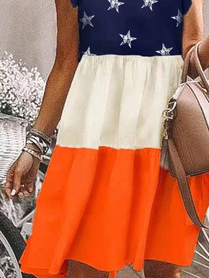 Para mujeres el 4 de julio. Vestido estrella de la bandera