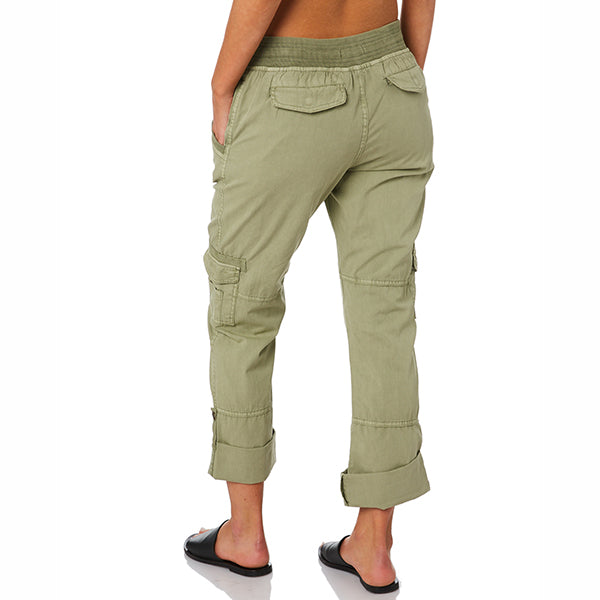 Bolsillos caqui para mujer &quot;pantalones capri&quot; pantalones cargo