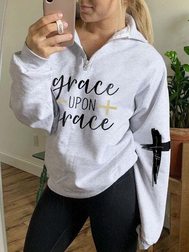 Damen Grace Upon Grace Zip Sweatshirt