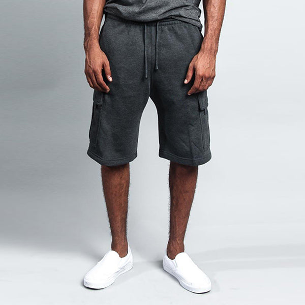 Lässige, lose, gerade Werkzeugshorts für Herren mit mehreren Taschen