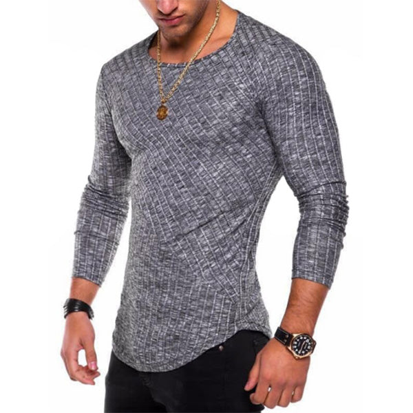 Camiseta de hombre con hilos a rayas