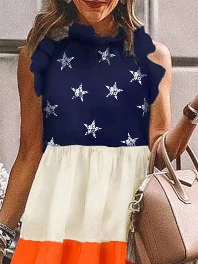 Para mujeres el 4 de julio. Vestido estrella de la bandera