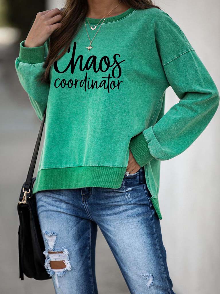 Chaos Coordinator Print Pullover