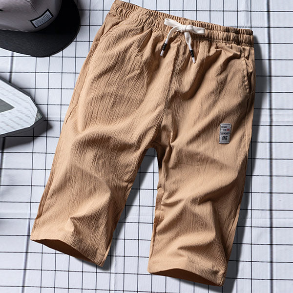 Pantalones de lino cómodos y transpirables para hombres.