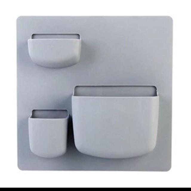 Adhesivo de plástico Refrigerador de cocina Refrigerador Estante de almacenamiento Organizador Limpieza Esponja Vegetal Fruta Utensilios de cocina