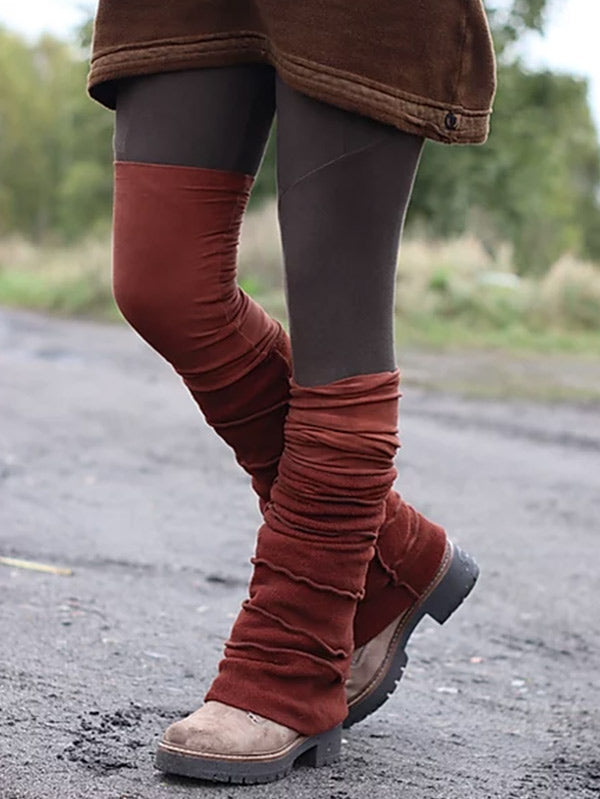 Moteriški derlingai ekologiški medvilnės dažai, ilgos kojos šiltesni