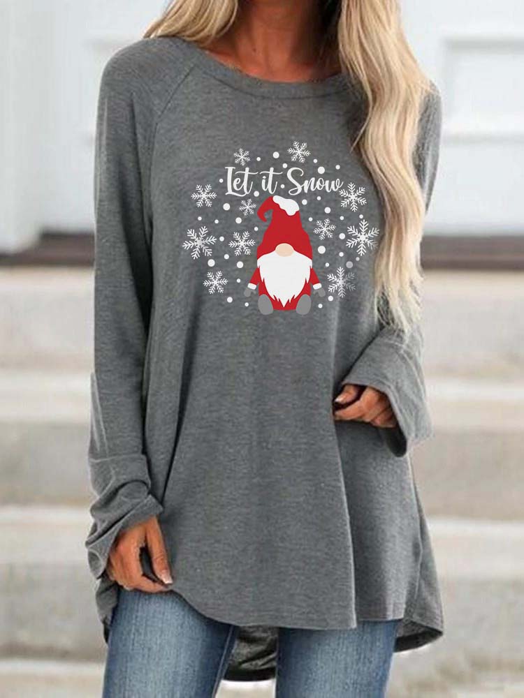 Lass es schneien Gnome Cosy Winter Shirt