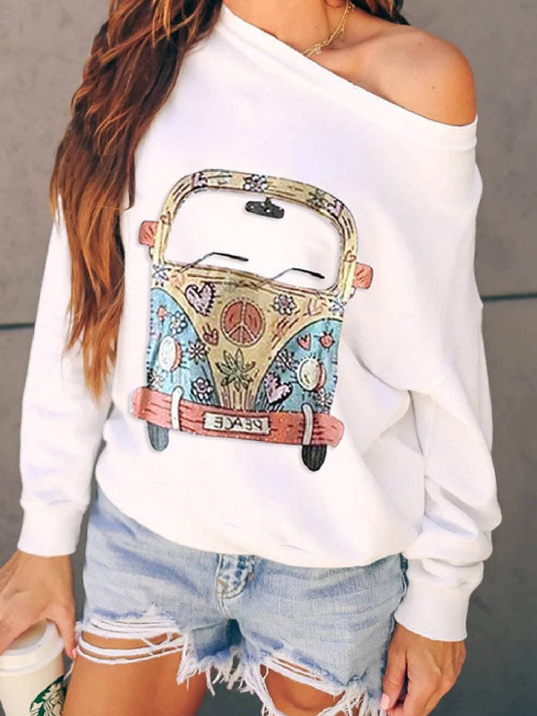 Jersey multicolor para mujer con manga larga.