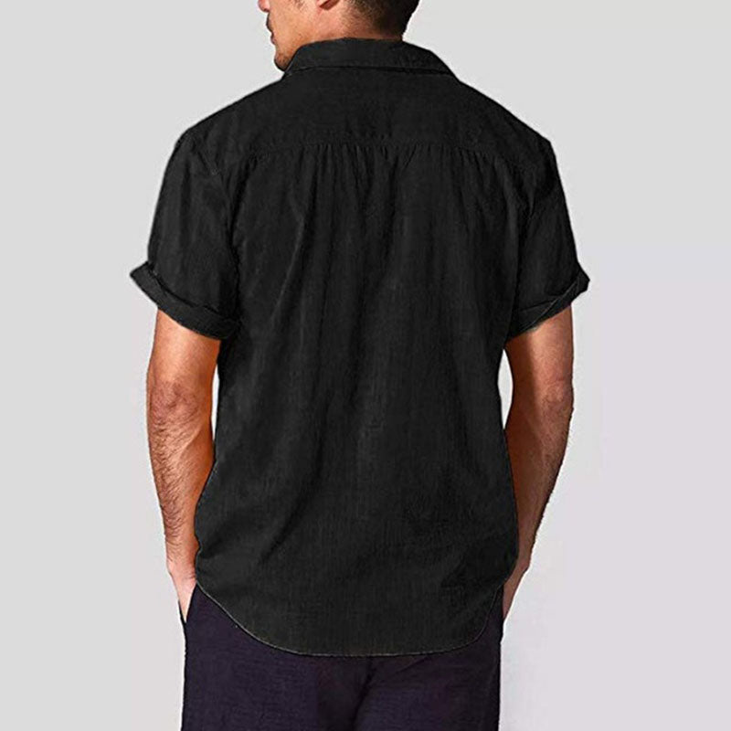 Herren lässiges Leinenhemd