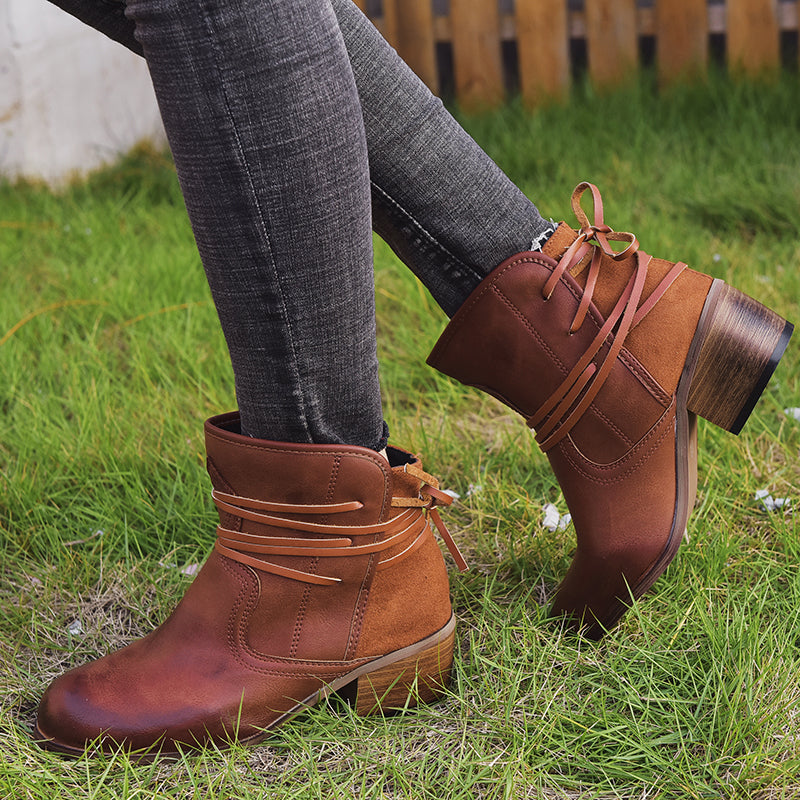 Zapatos retrospectivos para mujer con encaje