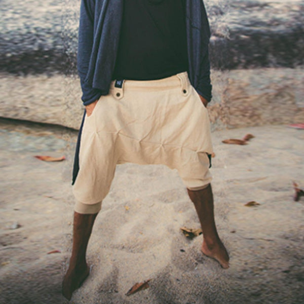 Specialios genties stiliaus medvilnės ir haremo kelnės vyrams