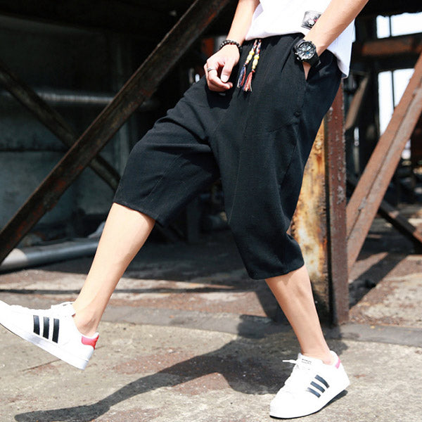 Shorts de hombre hechos de lino fino de algodón