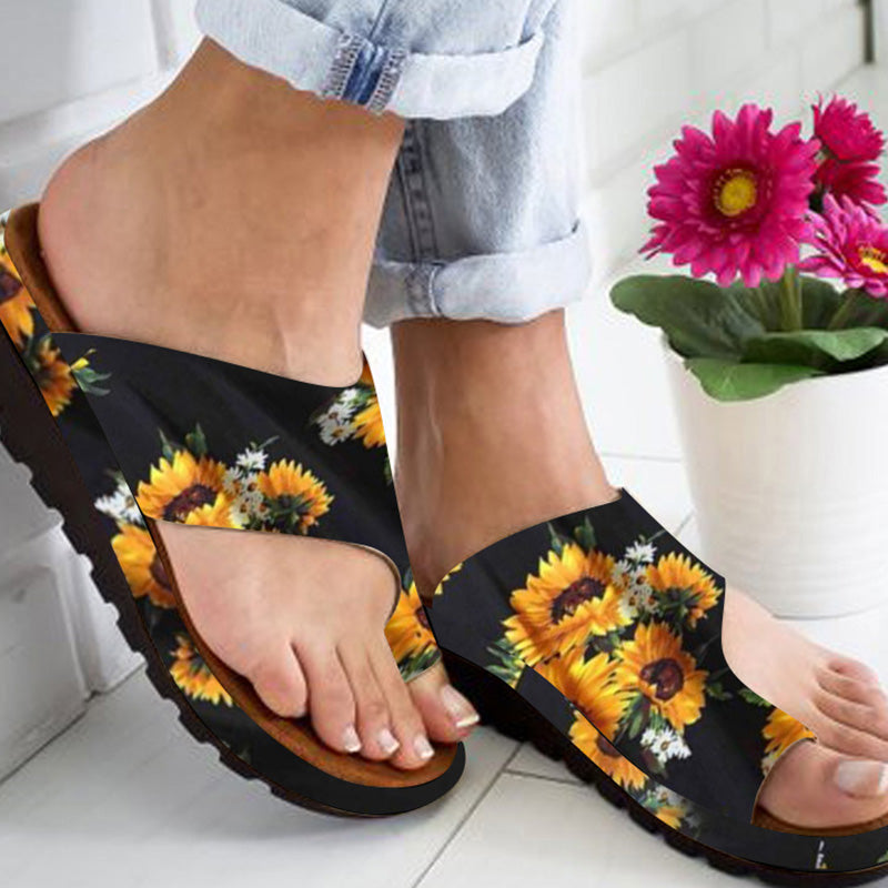 Damen Sunflower Wedge Sandalen mit mittlerem Absatz