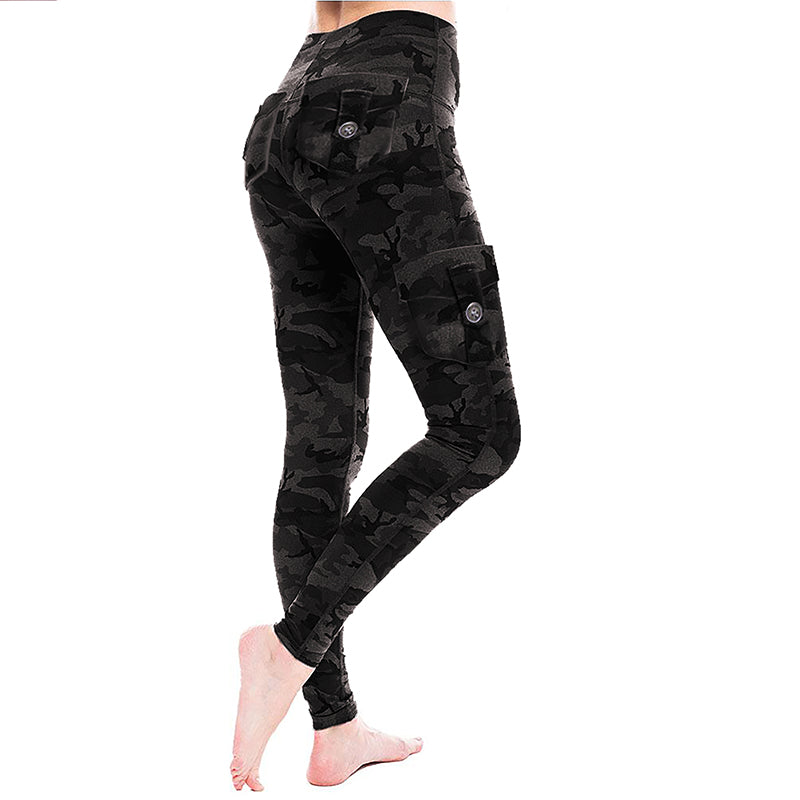Frauen Camouflage Yoga Hose