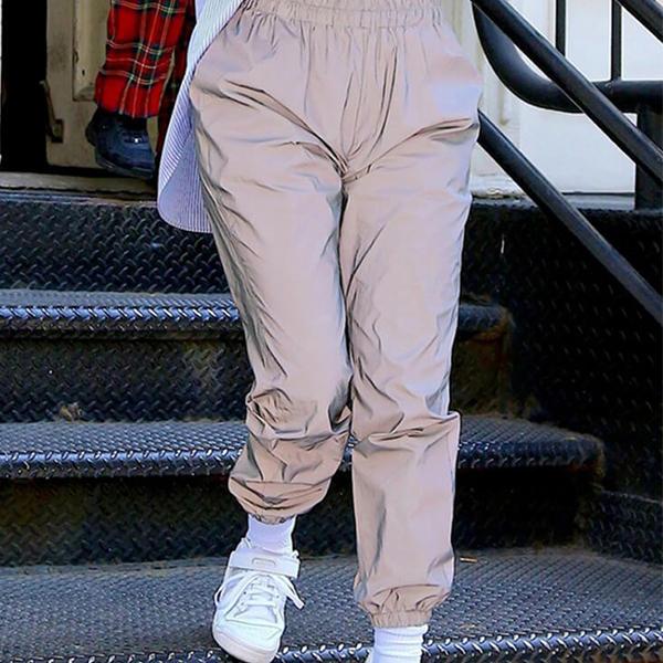 Talever Unique Cintura elástica Luminous Pants Jogger Pants