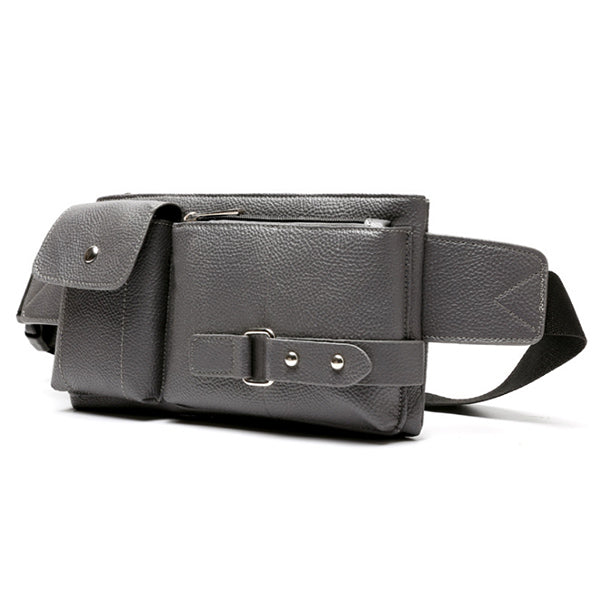 Bolso de cuero casual multifuncional para hombre