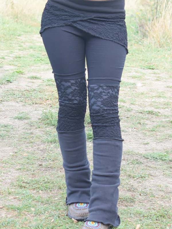 Damen Stitching Leggings Casual Pants
