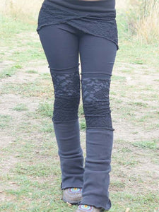 Damen Stitching Leggings Casual Pants