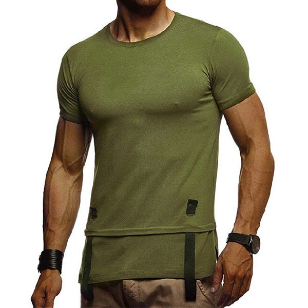 Camiseta cómoda de un color para hombre