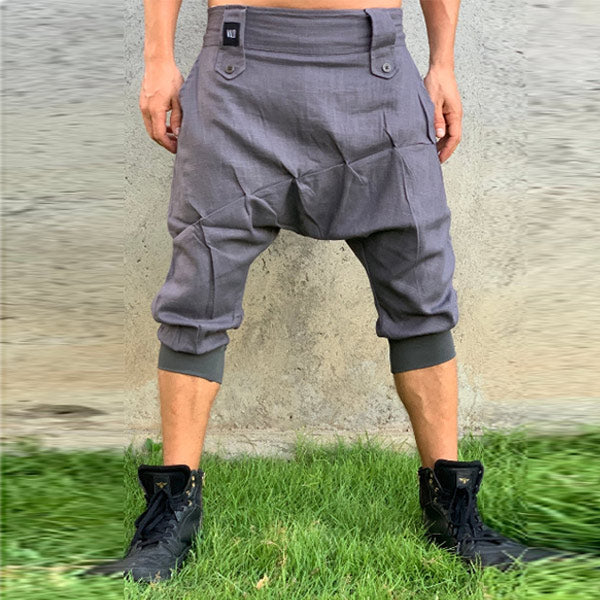 Specialios genties stiliaus medvilnės ir haremo kelnės vyrams