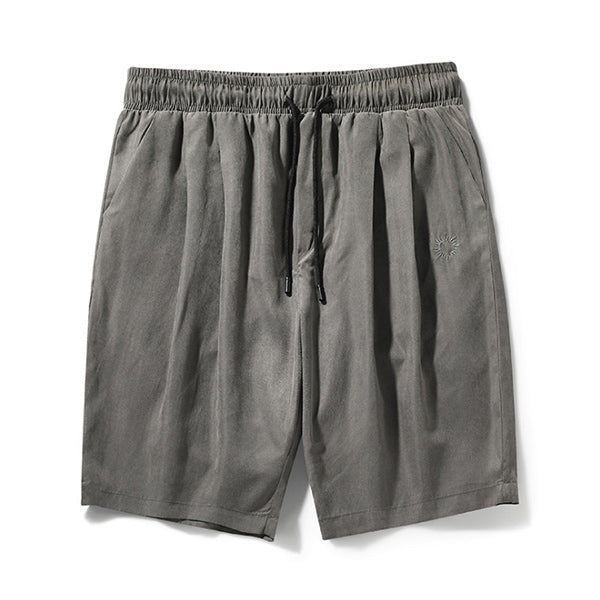 Pantalones cortos sueltos de color liso para hombres