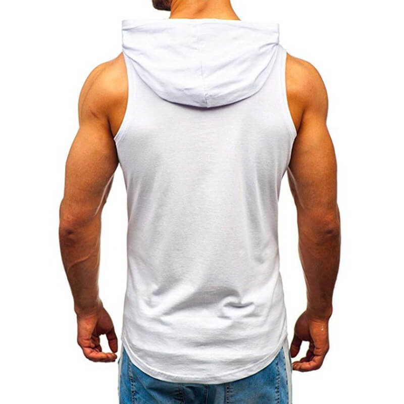 Sombreros de mezcla de algodón sin mangas, impresos, cómodos, finos, casuales, para hombres