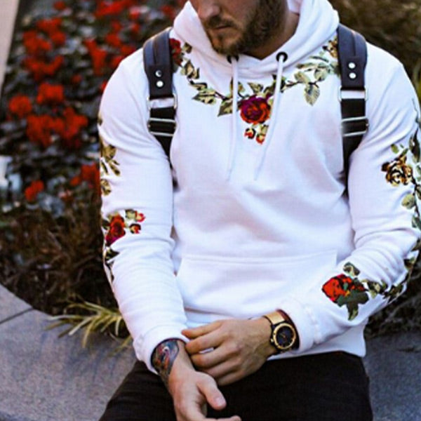 Jerseys bordados florales para hombres