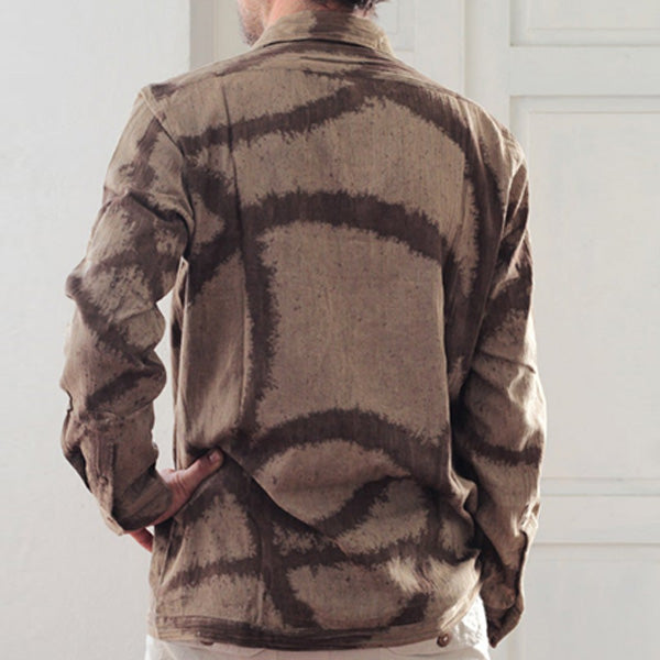 Camisa casual de lino para hombre