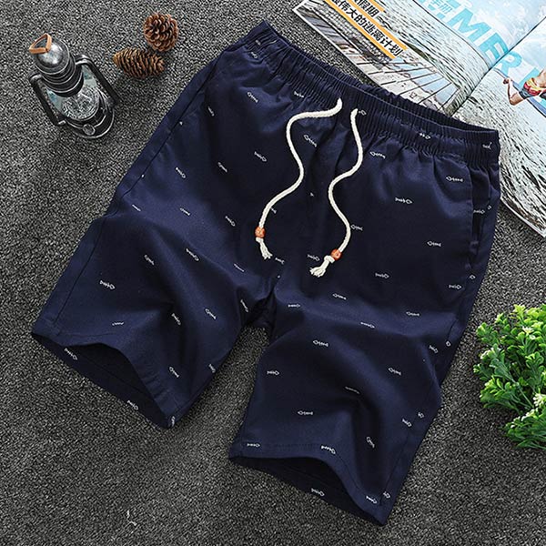 Laisvi silkių kaulų šortai vyrams