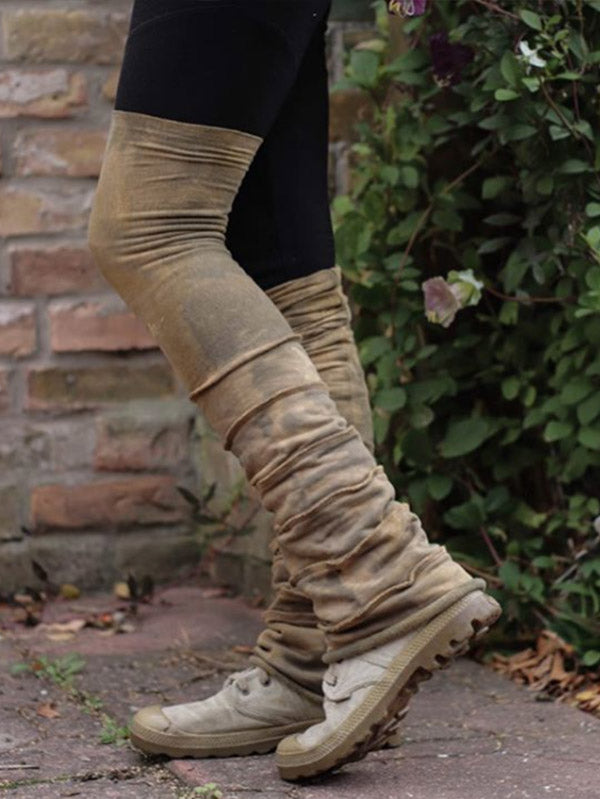 Moteriški derlingai ekologiški medvilnės dažai, ilgos kojos šiltesni