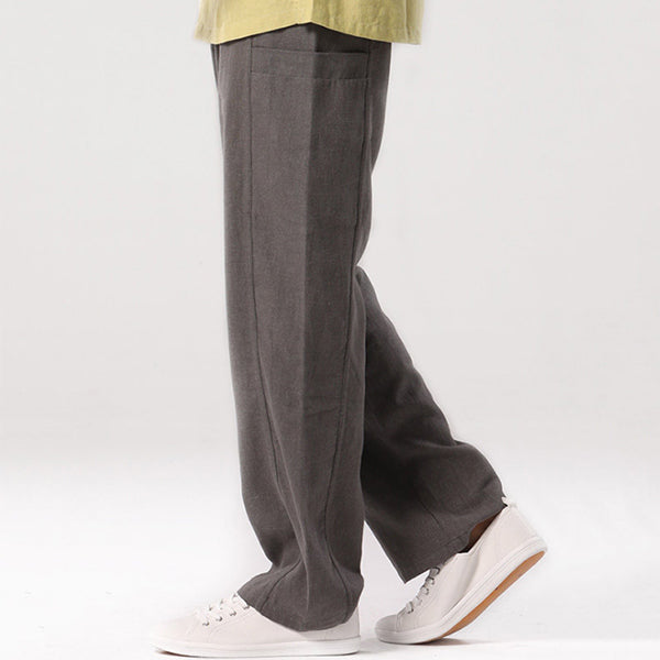 Pantalones casuales de algodón para hombre