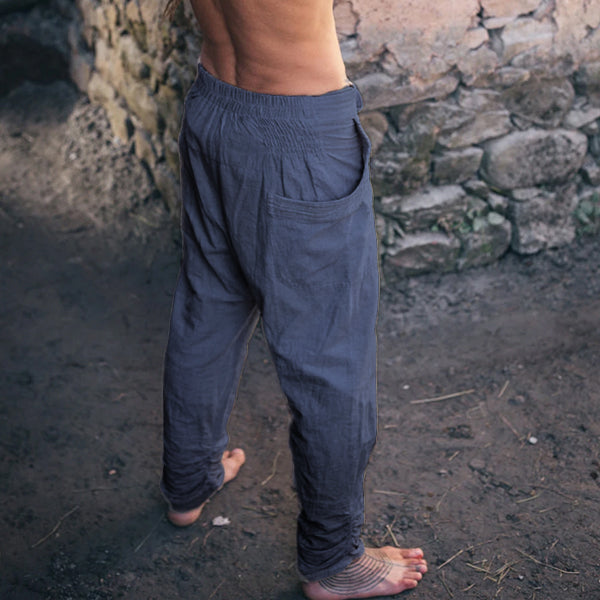 Pantalones de algodón cómodos y naturales.