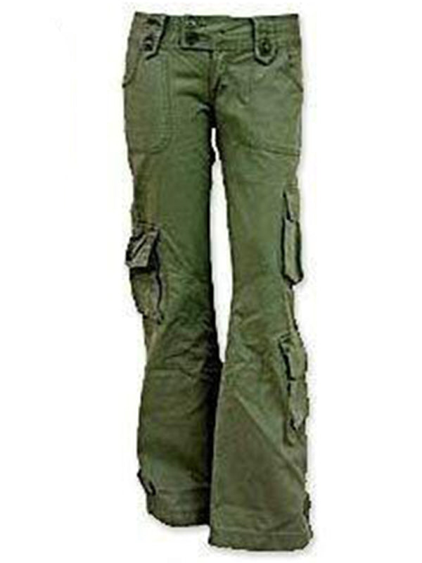 Overol de color salvaje con múltiples bolsillos para mujer