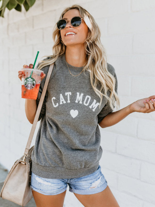 Camisa DOG MOM / CAT MOM para mujer
