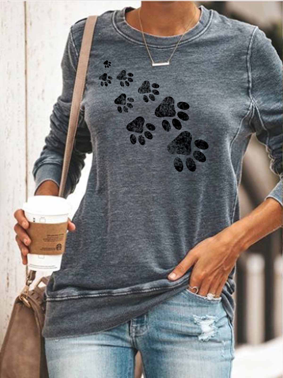 Patas acogedoras impresas en la parte superior