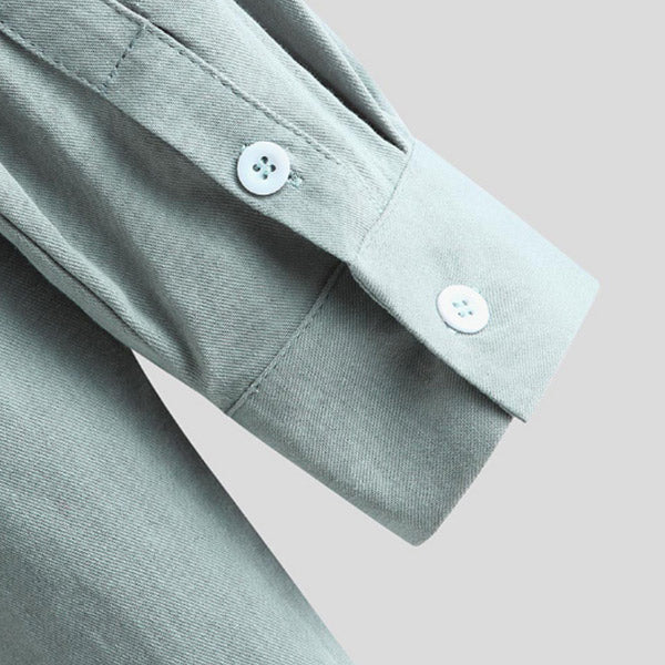 Camisa casual color natural para hombre