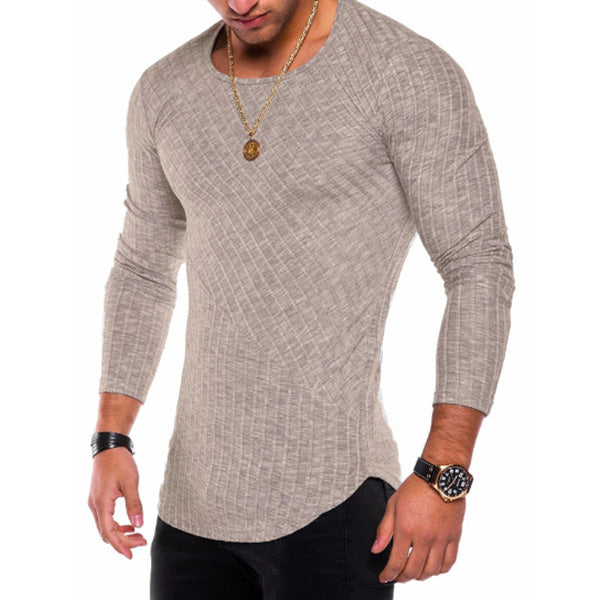 Camiseta de hombre con hilos a rayas