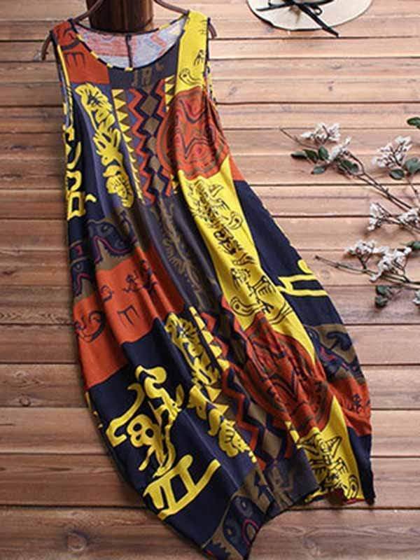 Vestido de dos piezas confeccionado en lona de algodón.