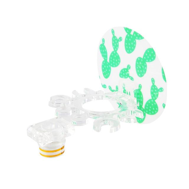 BalleenShiny Cute Animated Baño Cocina Cara sonriente Cepillo de dientes Toalla Estante de almacenamiento Chupete Gancho Soporte de pared