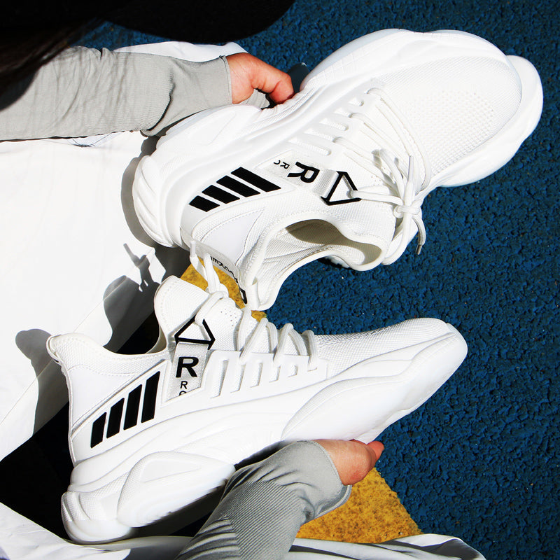 Zapatillas blancas de moda para papá